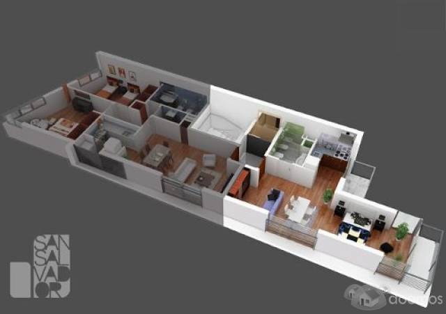 1 DORMITORIO PISO 9 VISTA MAR ESTRENA FEBRERO 2014 - U$S 117.000 - 3