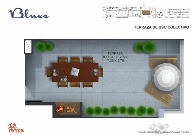 Alquilo apartamento a estrenar de 1 y 2 dormitorios muy buena ubicación terraza uso excl c parrillero bajos gastos - 3