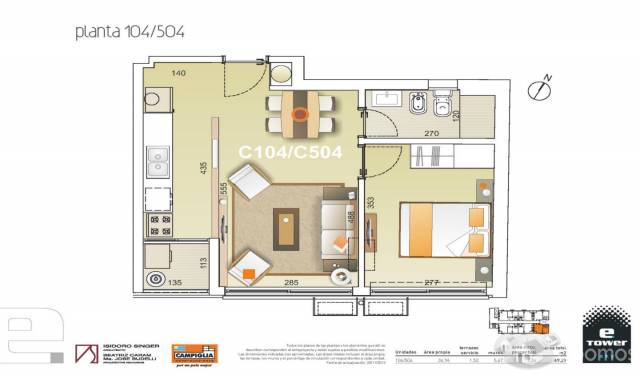 ALQUILO APARTAMENTO A ESTRENAR,EN MALVÍN,1 DORMITORIO, 17.000 $ - 1